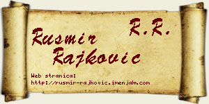 Rusmir Rajković vizit kartica